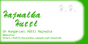 hajnalka huttl business card